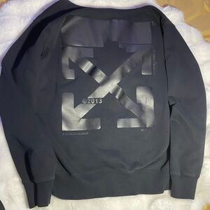 Off-White black arrow hoodie from an older Virgil Abloh era collection